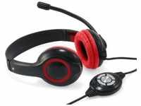 CONCEPTRONIC CHATSTARU2R, Conceptronic USB Headset rot, Kopfhörer On-Ear, USB
