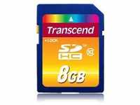 Transcend TS8GSDHC10, 8GB Transcend Class10 SDHC Speicherkarte