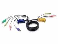 Aten 14016610, ATEN PS 2-KVM-Kabel mit 3-in-1-SPHD und Audio, 1,8 m