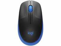 Logitech 910-005907, Logitech M190 Full-Size Wireless Mouse blau, USB