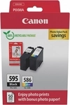 Canon PG-595/CL-586 Original Multipack + Fotopapier