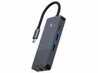 Rapoo USB-C Multiport Adapter 8-in-1, grau 11412