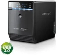 Fantec 1519, FANTEC QB-35 US 3 R schwarz 4Bay Box Raid