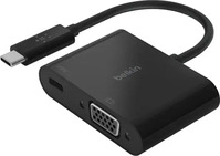 Belkin AVC001BTBK, Belkin USB-C auf VGA-Adapter 60W PD, schwarz AVC001btBK