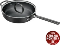 Zwilling 1035052, ZWILLING Milano Schmorpfanne mit Glasdeckel 28 cm, schwarz