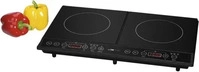 Clatronic 263703, Clatronic DKI 3609 schwarz Induktions-Doppelkochplatte