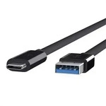 Belkin F2CU029BT1M-BLK, Belkin USB 3.1 SuperSpeed Kabel USB-C auf USB-A 1m schwarz