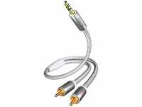 In - Akustik in-akustik Premium Audio Kabel 3,5 mm Klinke - Cinch 5,0 m 00410005