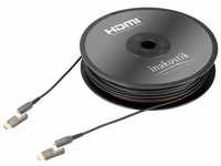 In - Akustik in-akustik Profi HDMI-Micro 2.0b LWL Kabel Typ D>A 24 Gbps 15m