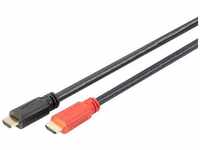DIGITUS HDMI HighSpeed Ethernet Signalverst., 10m,4K 30Hz, go/sw AK-330118-100-S