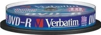 Verbatim 43523, 1x10 Verbatim DVD-R 4,7GB 16x Speed, matt silver Cakebox