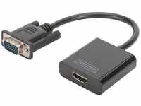 DIGITUS VGA to HDMI Konverter und Audio Full HD 15 cm DA-70473