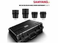 Samyang MF 24/35/50/85 MK2 VDSLR Kofferset Sony E 23032