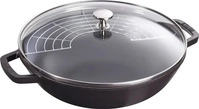 Staub 1004706, Staub Wok 30 cm mit Deckel Gusseisen, schwarz