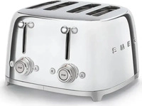 Smeg TSF03SSEU, SMEG TSF03SSEU 4-Schlitz-Toaster Chrom