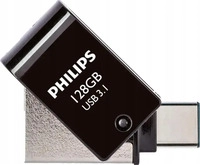 Philips FM12DC152B/00, Philips 2 in 1 OTG 128GB USB 3.1 + USB C Midnight Black