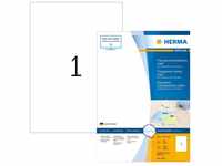 Herma 10783, Herma transp. Etiketten 210X297 100 Blatt DIN A4 80 Stück 10783