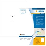 Herma 10783, Herma transp. Etiketten 210X297 100 Blatt DIN A4 80 St&uuml;ck 10783