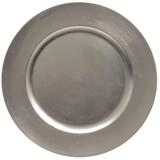 Platzteller GLOSSY silber