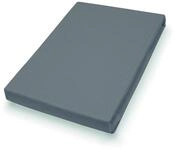 Topperlaken 100x200cm anthr.