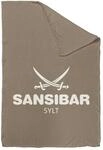 Wohndecke SANSIBAR taupe/wei&szlig;