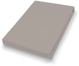 Spannbettlaken Jersey kiesel