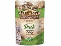 Carnilove Cat Pouch Ragout - Duck enriched with Catnip 24x85g