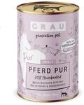 GRAU Hund Adult Pferd Pur 6x400g