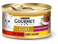 GOURMET Gold Raffiniertes Ragout Duetto mit Rind und Huhn 48x85g