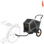 Trixie Fahrrad-Anh&auml;nger Grau/Salbei M