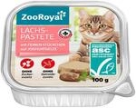 ZooRoyal Lachspastete mit feinen St&uuml;ckchen auf Joghurtgelee 16x100g