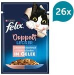FELIX Doppelt Lecker in Gelee mit Sardine und Lachs 26x85g