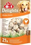8in1 Delights Kauknochen Huhn im Beutel XS 21 St&uuml;ck
