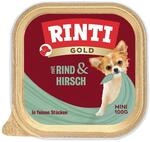 Rinti Gold Mini feine St&uuml;ckchen von Hirsch und Rind 16x100g