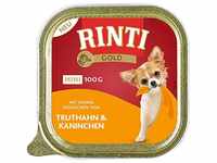 Rinti Hunde-Nassfutter Gold Mini Truthahn & Kaninchen 48x100g
