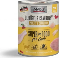 MAC's Cat Fleischmen&uuml; Gefl&uuml;gel, Rind und Cranberry 6x800g, Grundpreis: &euro; 3,75