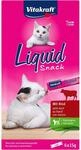 Vitakraft Cat liquid Snack Rind und Inulin 6 St&uuml;ck