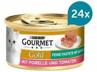 GOURMET Gold Feine Pastete mit Gemüse, Forelle und Tomaten 24x85g