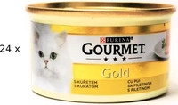 GOURMET Gold Feine Pastete mit Huhn 24x85g, Grundpreis: &euro; 8,48 / kg