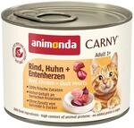 animonda Carny Adult Rind, Huhn und Entenherz 6x200g