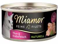 Miamor Feine Filets Naturelle Thunfisch und Krebs 24x80g