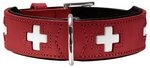 Hunter Halsband Swiss nickel rot/schwarz 50/S-M