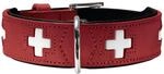 Hunter Swiss Halsband rot/schwarz 37/XS-S