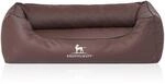 Knuffelwuff orthop&auml;disches Hundebett Madison braun M-L 85x63cm