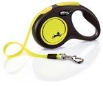 flexi New NEON Gurtleine 5m schwarz