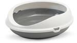 SAVIC Katzentoilette Figaro wei&szlig; / grau