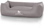 Knuffelwuff Kunstleder Hundebett Sidney grau M-L 85x63cm