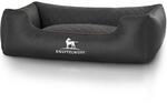 Knuffelwuff Hundebett Milan schwarz M-L 85x63cm