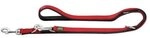 Hunter verstellbare F&uuml;hrleine Neopren Rot/Schwarz 15/200