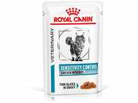 ROYAL CANIN Veterinary SENSITIVITY CONTROL HUHN MIT REIS Nassfutter für Katzen